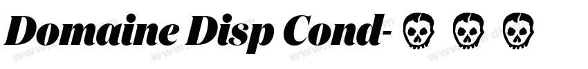 Domaine Disp Cond字体转换